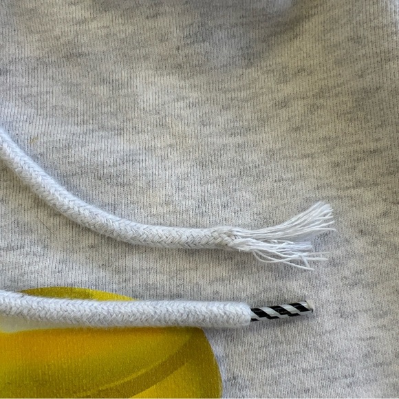 Icecream Bears Yellow Print BBC Hoodie Sweatshirt Large Lt Gray - Picture 5 of 9